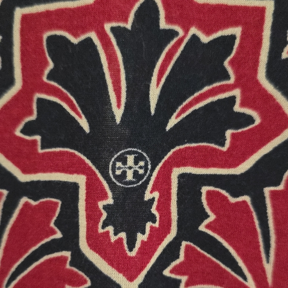 Tory Burch Red and Black Long Sleeve Dress - Picture 4 of 8